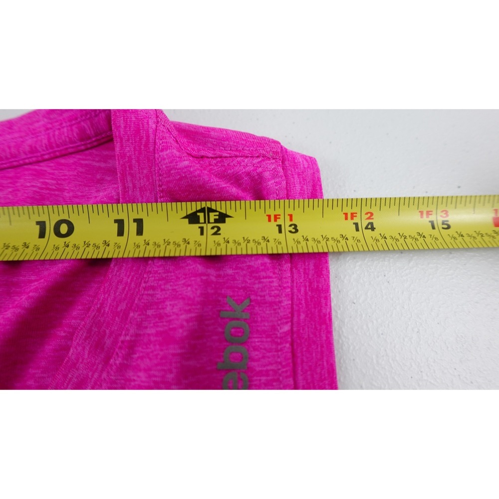 Reebok Tank Womens S XL Pink Basic Mesh Inset Racerback Speedwick Running Top - Picture 9 of 12